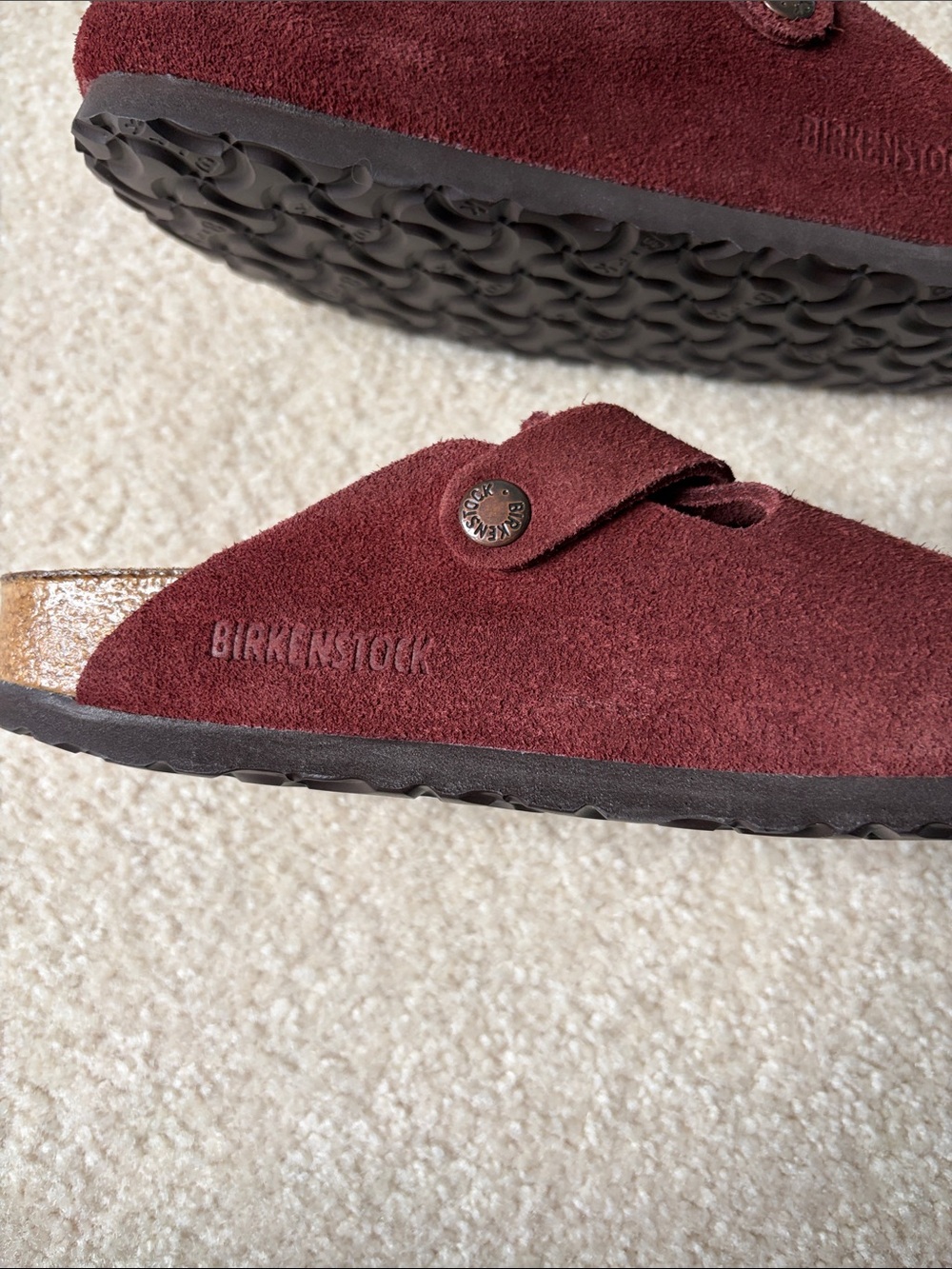Birkenstock Boston Suede Slip-On Clogs size 37 like new - Picture 8 of 9